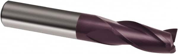 Guhring - 14mm, 22mm LOC, 14mm Shank Diam, 83mm OAL, 3 Flute, Solid Carbide Square End Mill - Single End, FIREX Finish, Spiral Flute, 30° Helix, Right Hand Cut, Right Hand Flute, Series 3677 - Americas Industrial Supply
