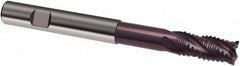 Guhring - 10mm, 22mm LOC, 10mm Shank Diam, 100mm OAL, 4 Flute, Solid Carbide Square End Mill - Single End, FIREX Finish, Spiral Flute, 30/32° Helix, Centercutting, Right Hand Cut, Right Hand Flute, Series 3600 - Americas Industrial Supply