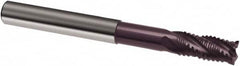 Guhring - 6mm, 13mm LOC, 6mm Shank Diam, 75mm OAL, 4 Flute, Solid Carbide Square End Mill - Single End, FIREX Finish, Spiral Flute, 30/32° Helix, Centercutting, Right Hand Cut, Right Hand Flute, Series 3598 - Americas Industrial Supply