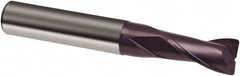 Guhring - 12mm, 22mm LOC, 12mm Shank Diam, 83mm OAL, 2 Flute, Solid Carbide Square End Mill - Single End, FIREX Finish, Spiral Flute, 30° Helix, Right Hand Cut, Right Hand Flute, Series 3561 - Americas Industrial Supply