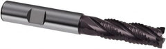 Guhring - 12mm, 36mm LOC, 12mm Shank Diam, 93mm OAL, 4 Flute, Solid Carbide Square End Mill - Single End, FIREX Finish, Spiral Flute, 30/32° Helix, Centercutting, Right Hand Cut, Right Hand Flute, Series 3522 - Americas Industrial Supply