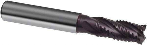 Guhring - 16mm, 32mm LOC, 16mm Shank Diam, 92mm OAL, 4 Flute, Solid Carbide Square End Mill - Single End, FIREX Finish, Spiral Flute, 30/32° Helix, Centercutting, Right Hand Cut, Right Hand Flute, Series 3507 - Americas Industrial Supply