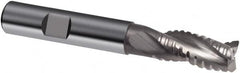 Guhring - 16mm, 32mm LOC, 16mm Shank Diam, 92mm OAL, 3 Flute, Solid Carbide Square End Mill - Single End, Uncoated, Spiral Flute, 29/30/31° Helix, Centercutting, Right Hand Cut, Right Hand Flute, Series 3469 - Americas Industrial Supply