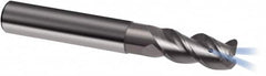 Guhring - 8mm, 16mm LOC, 8mm Shank Diam, 63mm OAL, 3 Flute, Solid Carbide Square End Mill - Single End, Uncoated, Spiral Flute, 45° Helix, Right Hand Cut, Right Hand Flute, Series 3367 - Americas Industrial Supply