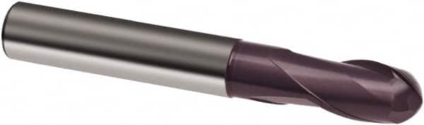 Guhring - 12mm, 18mm LOC, 12mm Shank Diam, 83mm OAL, 2 Flute, Solid Carbide Square End Mill - Single End, FIREX Finish, Spiral Flute, 30° Helix, Right Hand Cut, Right Hand Flute, Series 3359 - Americas Industrial Supply