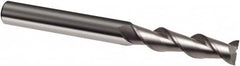 Guhring - 10mm, 40mm LOC, 10mm Shank Diam, 100mm OAL, 2 Flute, Solid Carbide Square End Mill - Single End, Uncoated, Spiral Flute, 45° Helix, Right Hand Cut, Right Hand Flute, Series 3358 - Americas Industrial Supply