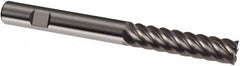 Guhring - 10mm, 40mm LOC, 10mm Shank Diam, 100mm OAL, 6 Flute, Solid Carbide Square End Mill - Single End, Uncoated, Spiral Flute, 45° Helix, Right Hand Cut, Right Hand Flute, Series 3313 - Americas Industrial Supply