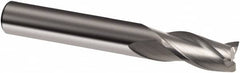 Guhring - 10mm, 19mm LOC, 10mm Shank Diam, 72mm OAL, 3 Flute, Solid Carbide Square End Mill - Single End, Uncoated, Spiral Flute, 30° Helix, Right Hand Cut, Right Hand Flute, Series 3307 - Americas Industrial Supply