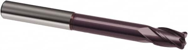 Guhring - 5/8", 5/8" LOC, 5/8" Shank Diam, 5" OAL, 4 Flute, Solid Carbide Square End Mill - Single End, FIREX Finish, Spiral Flute, 30° Helix, Right Hand Cut, Right Hand Flute, Series 3192 - Americas Industrial Supply