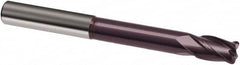 Guhring - 5/8", 5/8" LOC, 5/8" Shank Diam, 5" OAL, 4 Flute, Solid Carbide Square End Mill - Single End, FIREX Finish, Spiral Flute, 30° Helix, Right Hand Cut, Right Hand Flute, Series 3192 - Americas Industrial Supply
