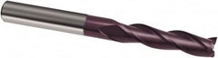 Guhring - 1/2", 3" LOC, 1/2" Shank Diam, 6" OAL, 3 Flute, Solid Carbide Square End Mill - Single End, FIREX Finish, Spiral Flute, 30° Helix, Right Hand Cut, Right Hand Flute, Series 3171 - Americas Industrial Supply