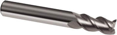 Guhring - 11mm, 22mm LOC, 11mm Shank Diam, 83mm OAL, 3 Flute, Solid Carbide Square End Mill - Single End, Uncoated, Spiral Flute, 45° Helix, Right Hand Cut, Right Hand Flute, Series 3203 - Americas Industrial Supply