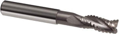 Guhring - 12mm, 26mm LOC, 12mm Shank Diam, 93mm OAL, 3 Flute, Solid Carbide Square End Mill - Single End, Uncoated, Spiral Flute, 29/30/31° Helix, Centercutting, Right Hand Cut, Right Hand Flute, Series 3470 - Americas Industrial Supply