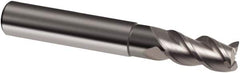 Guhring - 16mm, 26mm LOC, 16mm Shank Diam, 92mm OAL, 3 Flute, Solid Carbide Square End Mill - Single End, Uncoated, Spiral Flute, 39/40/41° Helix, Centercutting, Right Hand Cut, Right Hand Flute, Series 3472 - Americas Industrial Supply