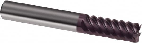 Guhring - 14mm, 26mm LOC, 14mm Shank Diam, 83mm OAL, 6 Flute, Solid Carbide Square End Mill - Single End, FIREX Finish, Spiral Flute, 55° Helix, Right Hand Cut, Right Hand Flute, Series 3715 - Americas Industrial Supply
