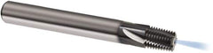 Guhring - 3/8-18 NPTF, 0.4921" Cutting Diam, 4 Flute, Solid Carbide Helical Flute Thread Mill - Internal Thread, 14.82mm LOC, 80mm OAL, 14mm Shank Diam - Americas Industrial Supply