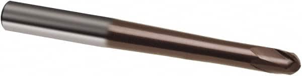 Guhring - 2mm, 3mm LOC, 6mm Shank Diam, 80mm OAL, 2 Flute, Solid Carbide Square End Mill - Single End, TiAlN Finish, Spiral Flute, 30° Helix, Right Hand Cut, Right Hand Flute, Series 3849 - Americas Industrial Supply