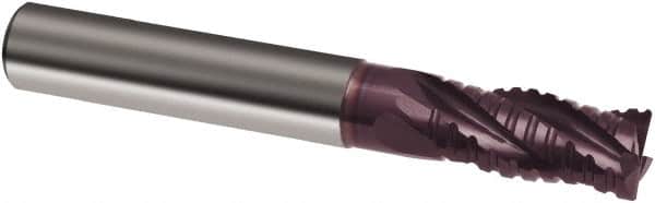 Guhring - 14mm, 26mm LOC, 14mm Shank Diam, 83mm OAL, 4 Flute, Solid Carbide Square End Mill - Single End, FIREX Finish, Spiral Flute, 30° Helix, Right Hand Cut, Right Hand Flute, Series 3887 - Americas Industrial Supply