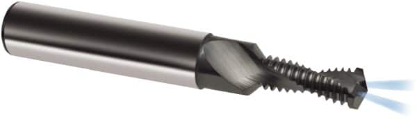 Guhring - 5/8-11 UNC, 0.5315" Cutting Diam, 2 Flute, Solid Carbide Helical Flute Thread Mill - Internal Thread, 36.3mm LOC, 102mm OAL, 18mm Shank Diam - Americas Industrial Supply