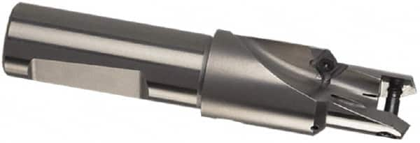 Guhring - 24 to 24.99mm Diam, 1xD, 25.4mm Max Depth, 1" Shank Diam, 25.4mm Flute, 122mm OAL, Replaceable Tip Drill - HT 800 WP Insert, 220 Seat Size, Pilot HT 800 WP Toolholder, Series 4105 - Americas Industrial Supply