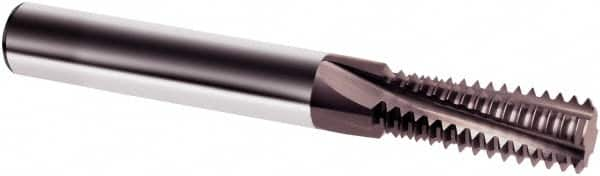 Guhring - M6x1.0 Metric, 0.189" Cutting Diam, 3 Flute, Solid Carbide Helical Flute Thread Mill - Internal Thread, 17/32" LOC, 54mm OAL, 6mm Shank Diam - Americas Industrial Supply