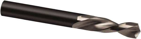 Guhring - 3.7mm 130° Parabolic Flute High Speed Steel Screw Machine Drill Bit - Bright Finish, Left Hand Cut, 20mm Flute Length, 52mm OAL, Cone Relief Point, Straight Shank - Americas Industrial Supply