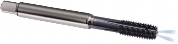 Guhring - M10x1.50 Metric 6HX D10/D11 Thread Limit Modified Bottoming Thread Forming Tap - Powdered Metal High Speed Steel, AlCrN Finish, 100mm OAL, Series 1717 - Americas Industrial Supply