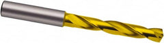 Guhring - 3/16" 140° Solid Carbide Jobber Drill - TiN Finish, Right Hand Cut, Spiral Flute, 82mm OAL, SF Point - Americas Industrial Supply