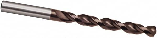 Guhring - 3.9mm 130° Cobalt Jobber Drill - TiAlN Finish, Right Hand Cut, Parabolic Flute, 75mm OAL, Cone Relief Point - Americas Industrial Supply