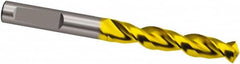 Guhring - 10mm 130° Cobalt Jobber Drill - TiN Finish, Right Hand Cut, Parabolic Flute, 103mm OAL, Cone Relief Point - Americas Industrial Supply