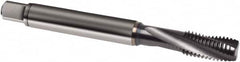 Guhring - 5/8-18 UNF 4 Flute 3BX Modified Bottoming Spiral Flute Tap - Powdered Metal, TiCN Finish, 100mm OAL, Right Hand Flute, Right Hand Thread, H4, Series 1064 - Americas Industrial Supply
