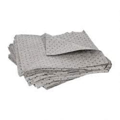 PRO-SAFE - 30 Gal Capacity per Package, Universal Pad - 17" Long x 15" Wide, Gray, Polypropylene - Americas Industrial Supply