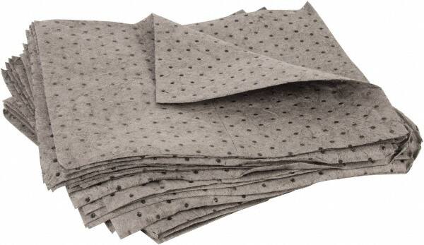 PRO-SAFE - 41 Gal Capacity per Package, Universal Pad - 30" Long x 30" Wide, Gray, Polypropylene - Americas Industrial Supply