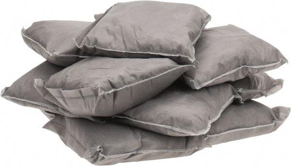 PRO-SAFE - 9 Inch Long x 9 Inch Wide x 2 Inch High, Gray Sorbent Pillow - 15 Gallon Capacity, Universal - Americas Industrial Supply