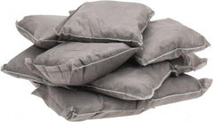 PRO-SAFE - 9 Inch Long x 9 Inch Wide x 2 Inch High, Gray Sorbent Pillow - 15 Gallon Capacity, Universal - Americas Industrial Supply