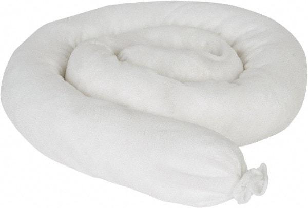 PRO-SAFE - 35 Gal, 4' Long, 3" Diam, Polypropylene Sock - Oil Only, White - Americas Industrial Supply
