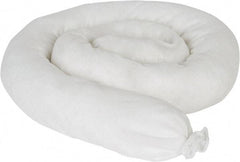 PRO-SAFE - 35 Gal, 4' Long, 3" Diam, Polypropylene Sock - Oil Only, White - Americas Industrial Supply