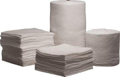 PRO-SAFE - 52 Gal Capacity per Package, Oil Only Roll - 144' Long x 38" Wide, White, Polypropylene - Americas Industrial Supply