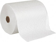 PRO-SAFE - 28 Gal Capacity per Package, Oil Only Roll - 150' Long x 19" Wide, White, Polypropylene - Americas Industrial Supply