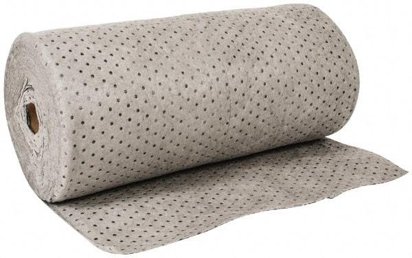 PRO-SAFE - 38 Gal Capacity per Package, Universal Roll - 150' Long x 30" Wide, Gray, Polypropylene - Americas Industrial Supply