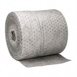 PRO-SAFE - 20 Gal Capacity per Package, Universal Roll - 150' Long x 15" Wide, Gray, Polypropylene - Americas Industrial Supply