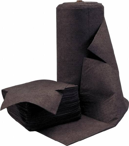 PRO-SAFE - 60 Gal Capacity per Package, Universal Roll - 150' Long x 30" Wide, Gray, Polypropylene - Americas Industrial Supply