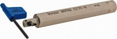Iscar - MIFH, Internal, Right Hand, 0.492" Max Depth of Cut, Indexable Grooving Tool Holder - MI.R 10.., MI.R 8.. Insert Compatibility, 1/2" Shank Width, 4.03" OAL, Through Coolant - Americas Industrial Supply