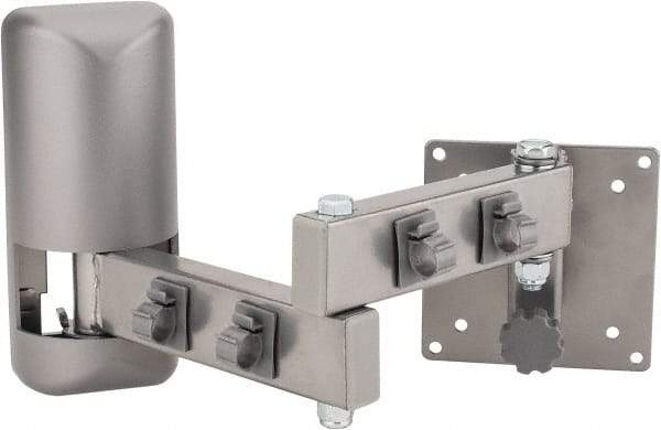Video Mount - Steel, Flat Panel Arm Mount For 25 to 32 Inch LCD Monitor - Silver, 50 Lbs. Load Capacity, 20° Max Tilt Angle, Wall Mount Rotating and Tilting - Americas Industrial Supply