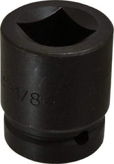 Proto - 1" Drive 1-1/8" Impact Socket - 4 Points, 2-1/2" OAL - Americas Industrial Supply