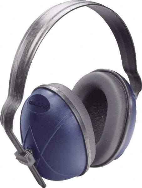 PRO-SAFE - Over the Head Blue Foam Cushion Earmuffs - 24 NRR Rating - Americas Industrial Supply