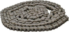 Browning - 3/8" Pitch, ANSI 35, Single Strand Roller Chain - Chain No. 35, 10 Ft. Long, 1/5" Roller Diam, 3/16" Roller Width - Americas Industrial Supply