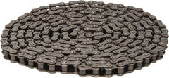 Browning - 1/2" Pitch, ANSI 41, Single Strand Roller Chain - Chain No. 41, 10 Ft. Long, 0.306" Roller Diam, 1/4" Roller Width - Americas Industrial Supply