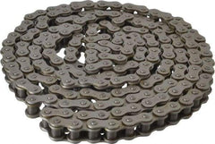 Browning - 5/8" Pitch, ANSI 50, Single Strand Roller Chain - Chain No. 50, 10 Ft. Long, 0.4" Roller Diam, 3/8" Roller Width - Americas Industrial Supply
