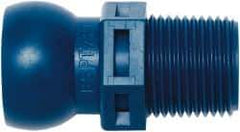 Loc-Line - 1/2" Hose ID, Male to Female Coolant Hose Connector - 3/8 BSPT, For Loc-Line Modular Hose Systems - Americas Industrial Supply